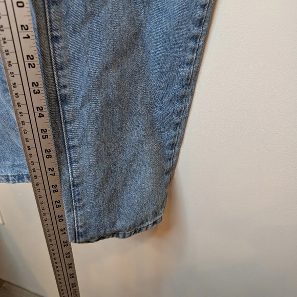 WEWOREWHAT Medium Wash Straight Leg  High Rise Denim Pants Women 27 - Picture 9 of 10